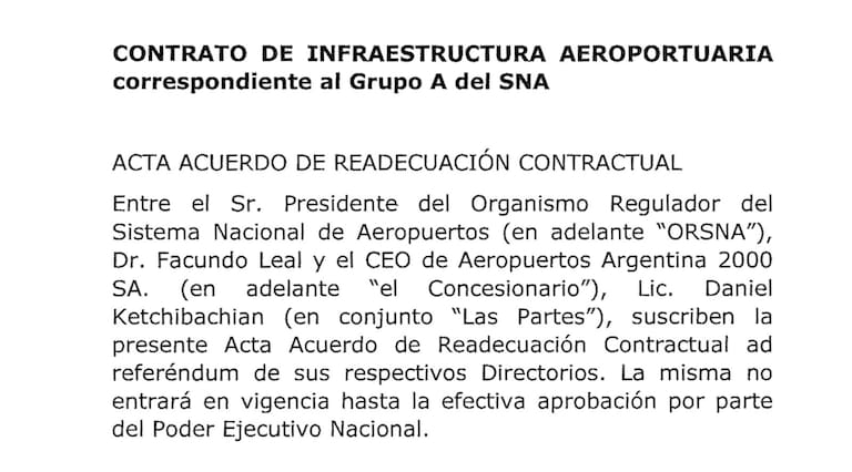 Contrato de infraestructura aeroportuaria