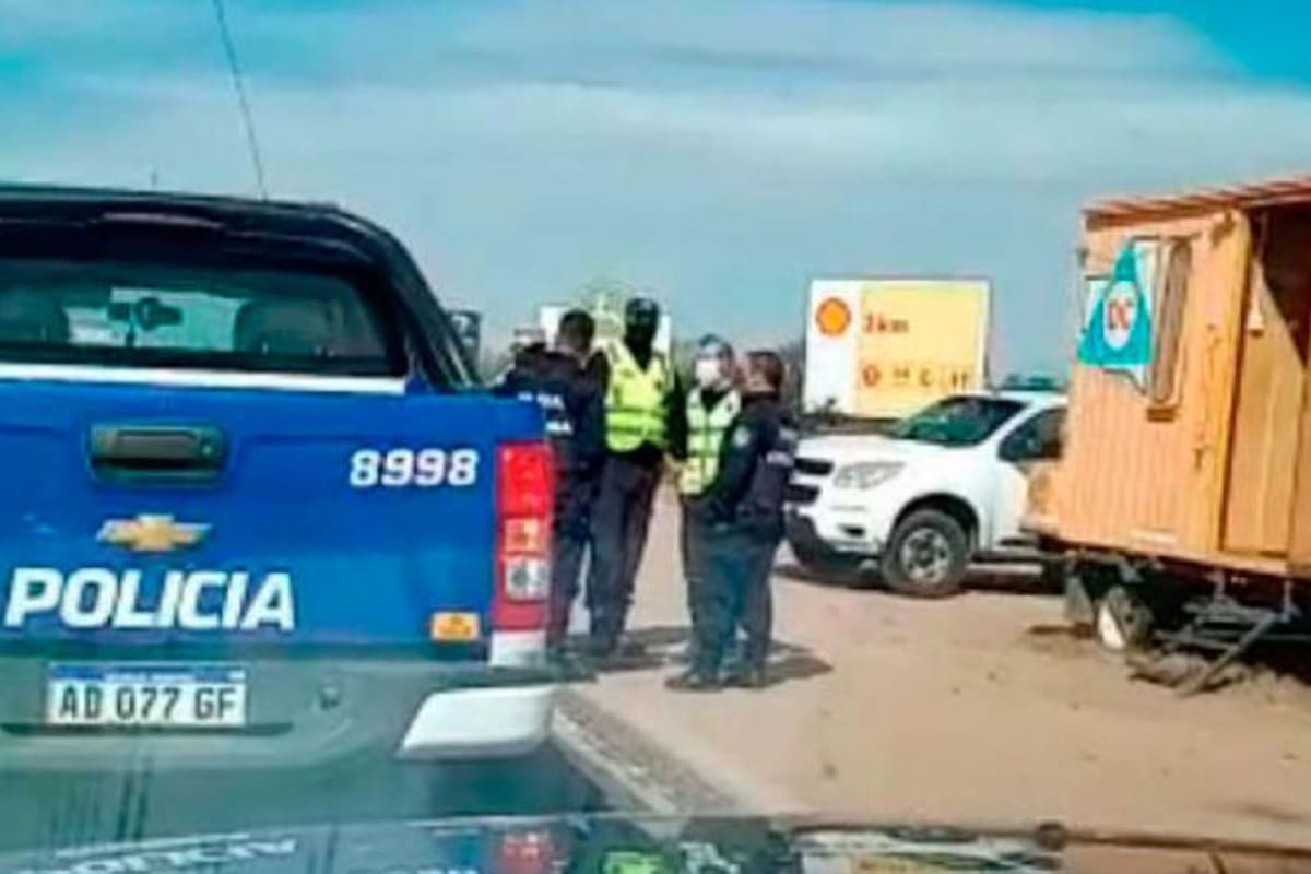 Control en Huinca Renancó, en plena pandemia de coronavirus