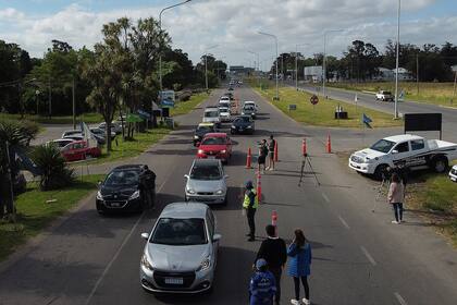 Controles en el acceso a Mar del Plata