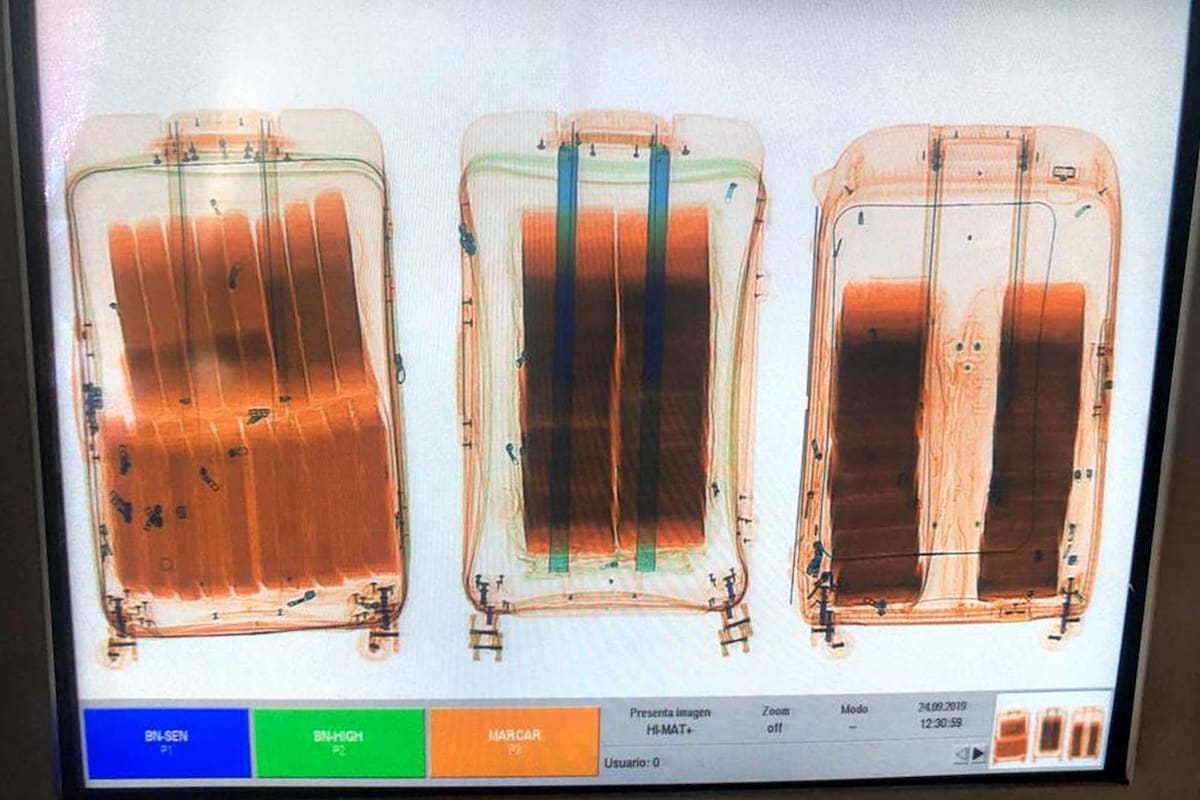 Controles en la aduana del aeropuerto de Ezeiza