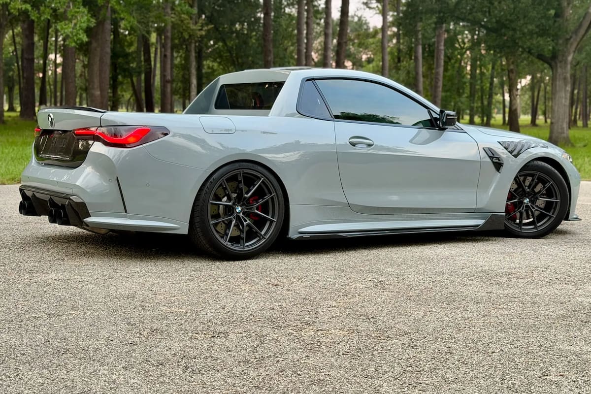 Convirtieron un M4 Competition xDrive en una pickup (Bring a trailer)