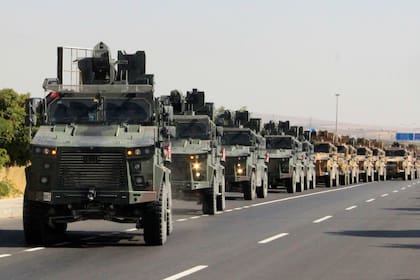 Convoy de las fuerzas militares turcas