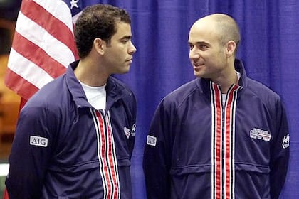 Pete Sampras y Andre Agassi, ejes de un duelo histórico del tenis