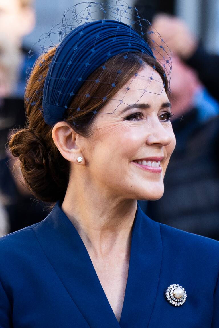 COPENHAGEN, DENMARK - MAY 4: Queen Mary of Denmark attends a church service in connection with the 80th anniversary of Denmark's liberation in Vor Frue Church on May 4, 2025 in Copenhagen, Denmark. (Photo by Martin Sylvest Andersen/Getty Images)