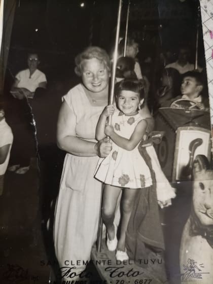 Coqui Marrone y Rosa, su mamá, una mujer muy querida por los compañeros de trabajo de "Pepitito"