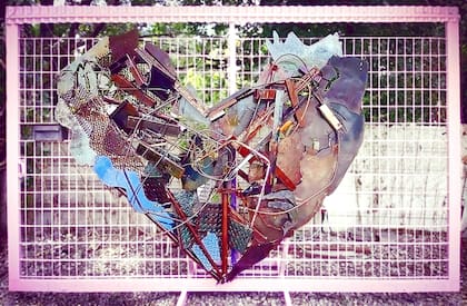 "Corazón iluminado", escultura de Alejandro Marmo para el CCK