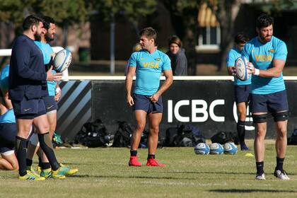 Cordero y Desio, en los ensayos de los Pumas