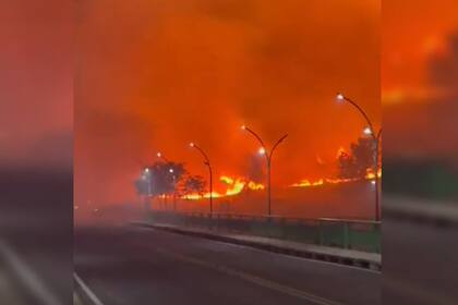 Córdoba bajo llamas por una irresponsabilidad humana (Captura video)