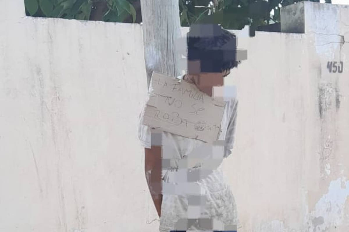 Córdoba: le robó a la familia y lo escracharon en la vía pública