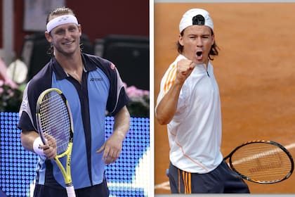 David Nalbandian y Guillermo Coria: una marcada rivalidad desde juniors y también N° 3 del mundo
