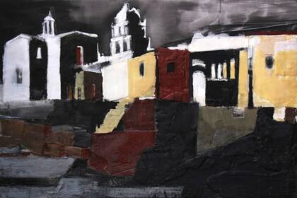 Coricancha – Encáustica sobre tela – 100 x 70 cm - Nicolás Ramón Cuzco. Perú