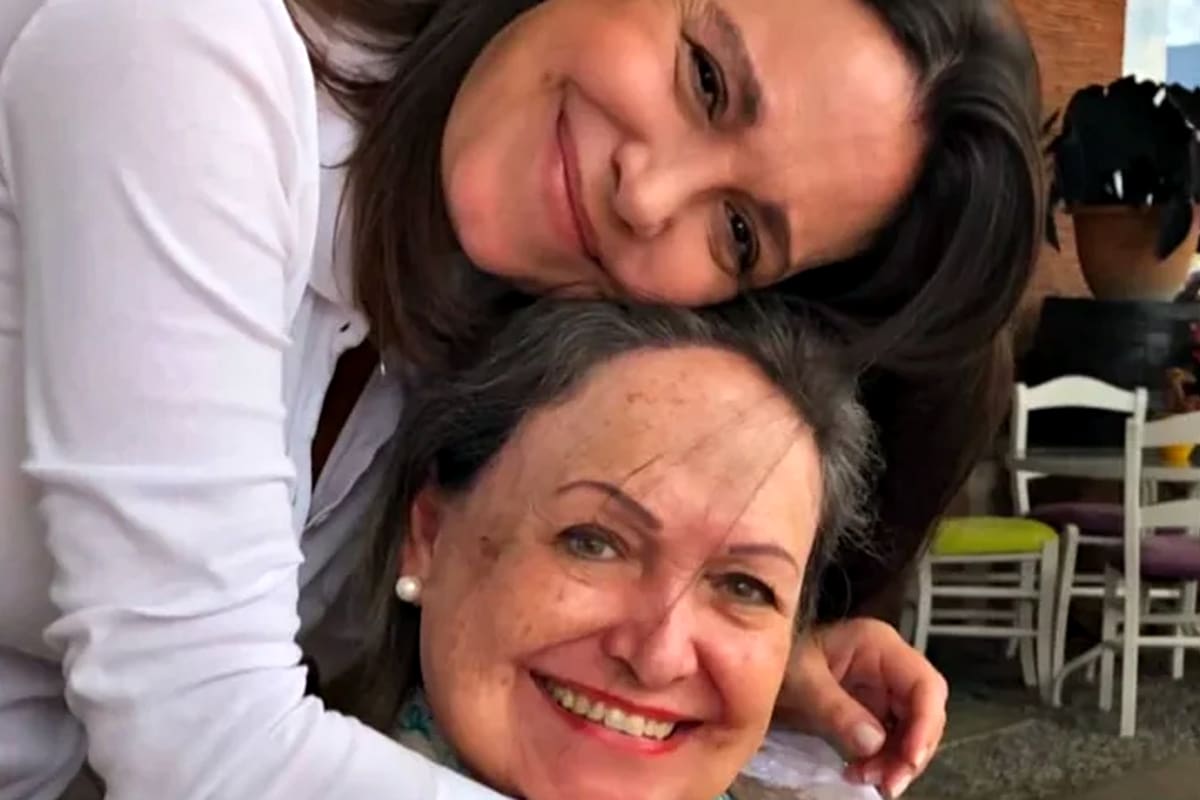 Corina Machado y su madre