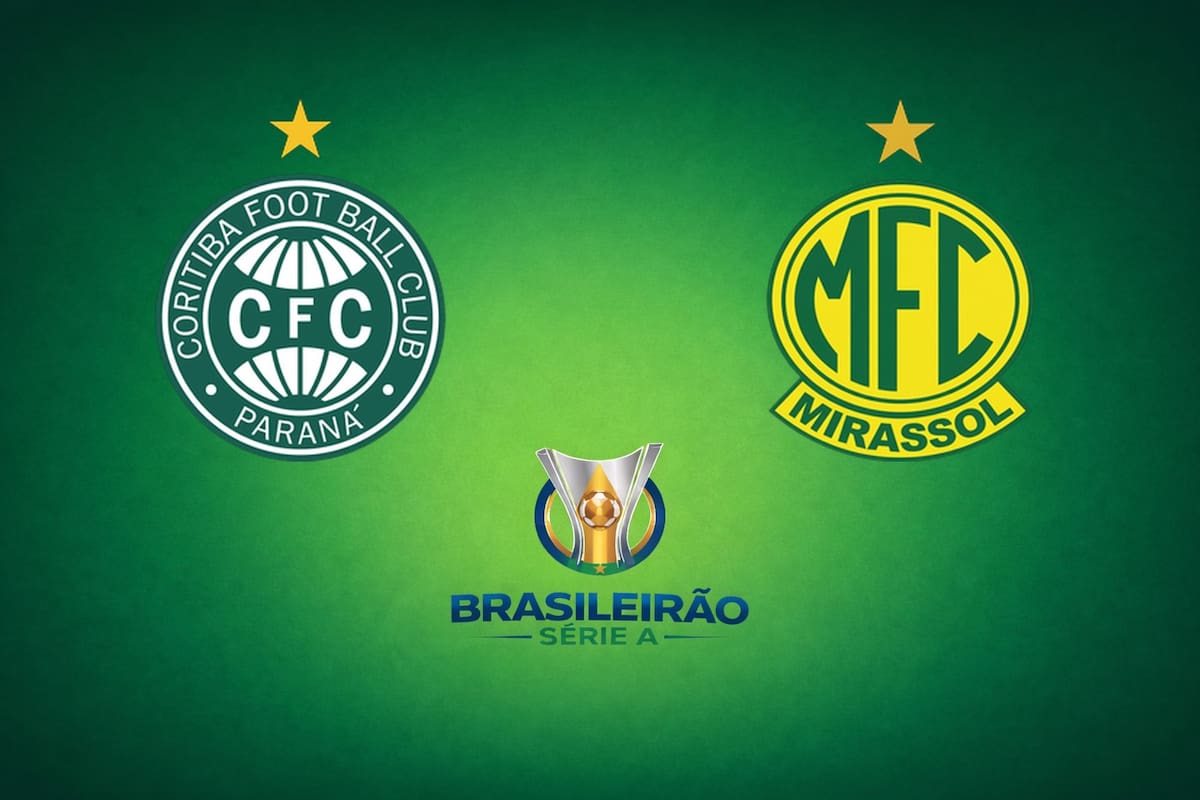 Coritiba vs. Mirassol por el Brasileirao Serie A 2026: día, hora y cómo seguir online