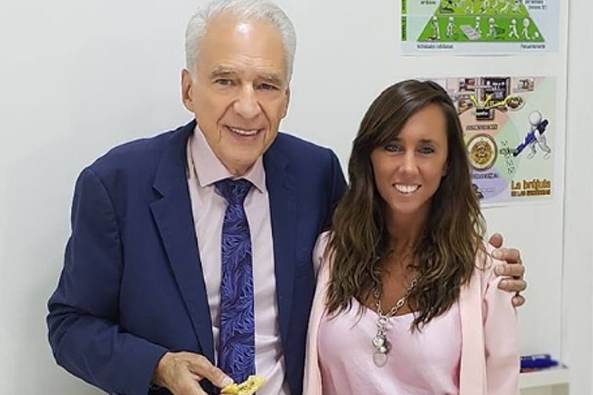 Cormillot y su novia, la nutricionista Estefanía Pasquini