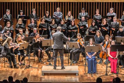 Coro del Fin del Mundo, durante su actuación en el CCK.