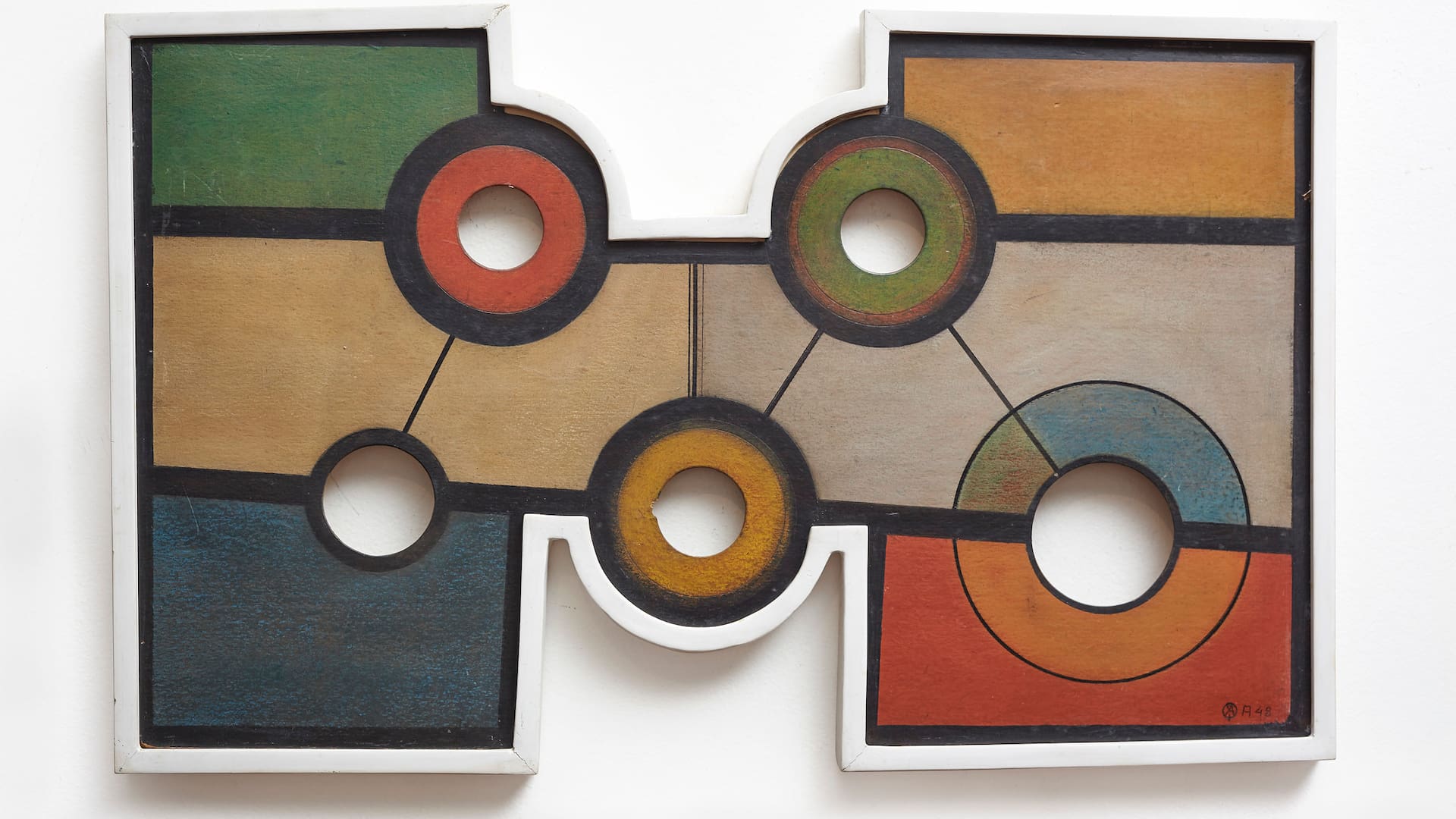 Coronas V, 1948, una de las obras que exhibió el Bellas Artes
