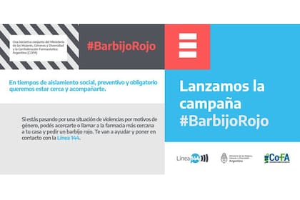 Coronavirus: #BarbijoRojo, la nueva campaña contra la violencia de género