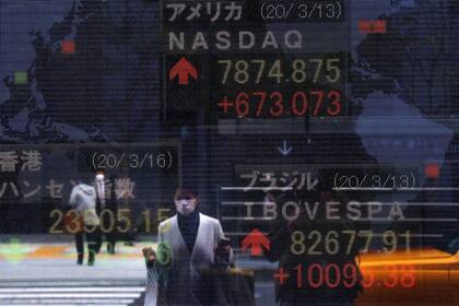 Coronavirus: caen las bolsas hasta un 9% luego de un fin de semana de más muertes y restricciones