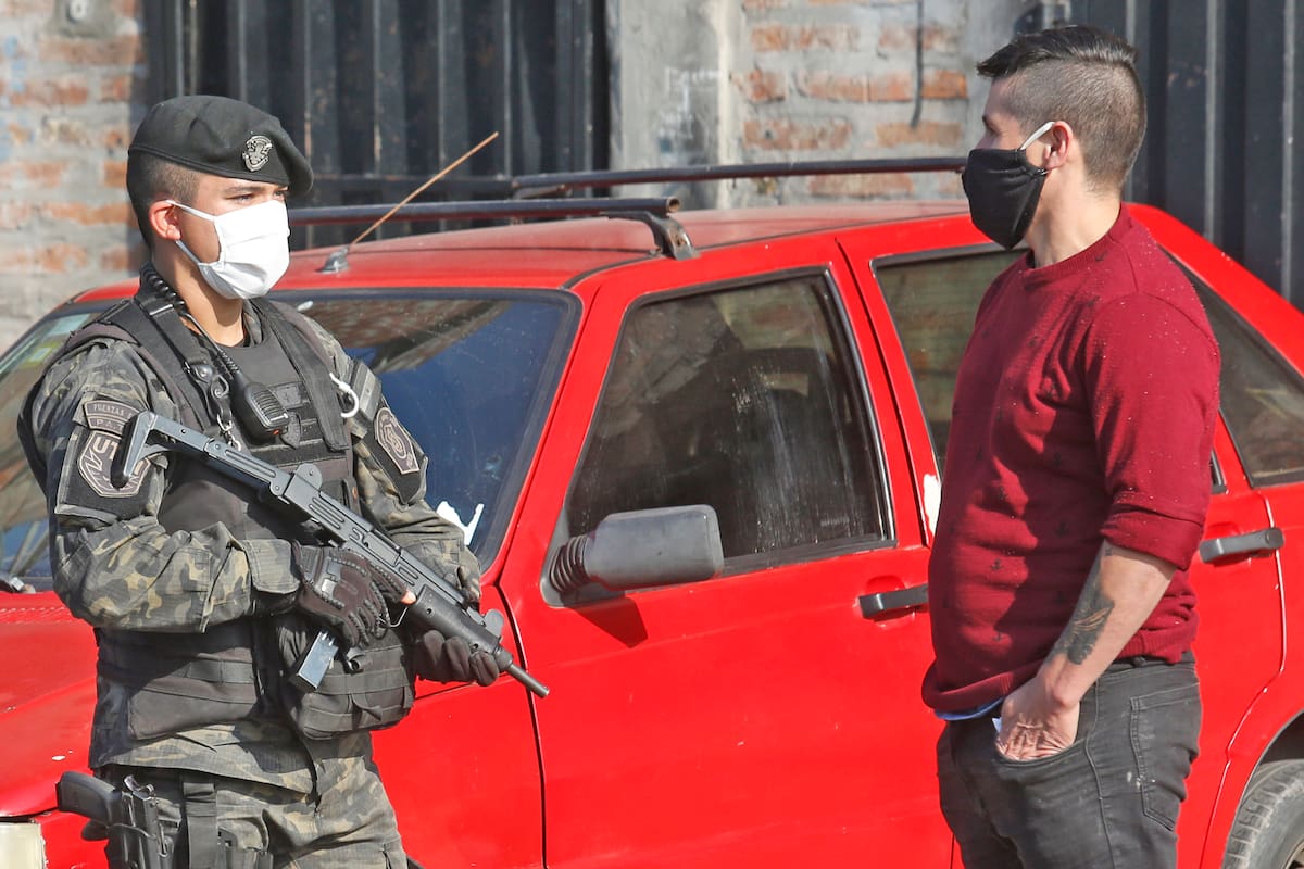 CORONAVIRUS - COVID19 - Vigilancia en Villa Madero depues de problemas de inseguridadl . 12 de junio de 2020. FOTO DANIEL JAYO/LA NACION