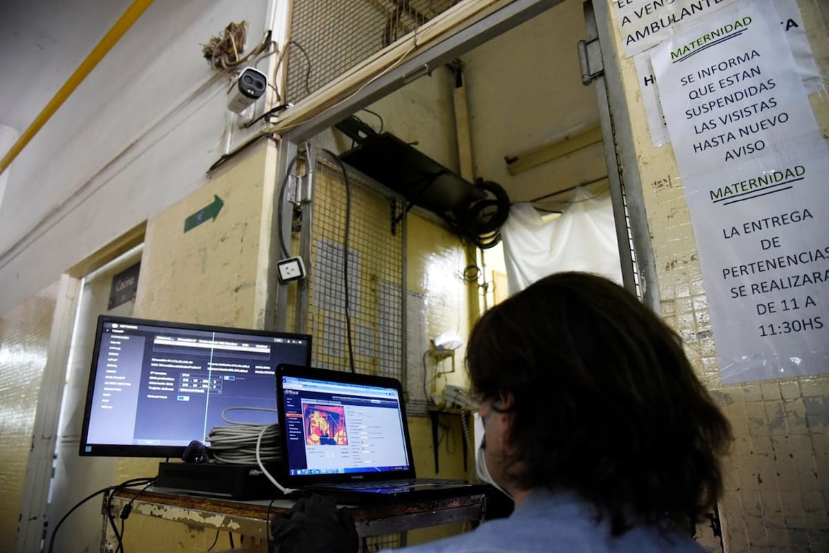 Coronavirus: el hospital Lucio Meléndez, de Almirante Brown, pionero en instalar una cámara térmica
