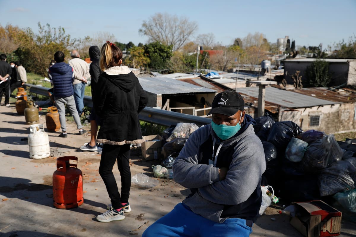Coronavirus en barrios pobres. Villa Azul