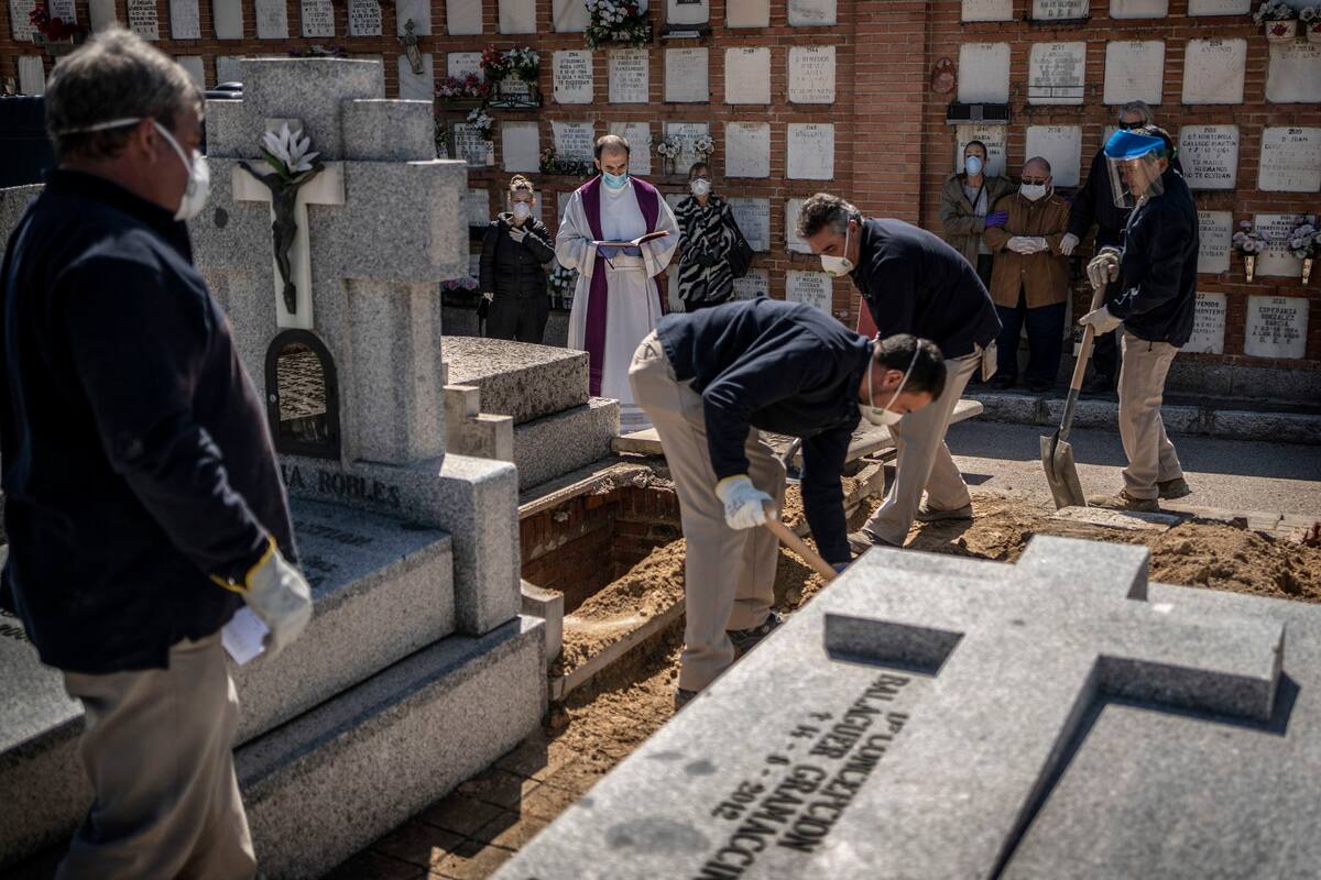 Coronavirus en España: el país registra 849 nuevos muertos, la máxima cifra en un día