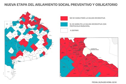 Los municipios de la provincia de Buenos Aires donde autorizaron las salidas recreativas