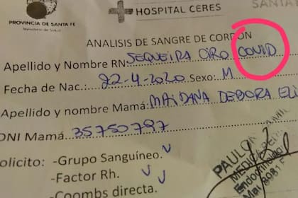 Coronavirus: en la provincia de Santa Fe nació el primer bebé que llevará el nombre de Covid