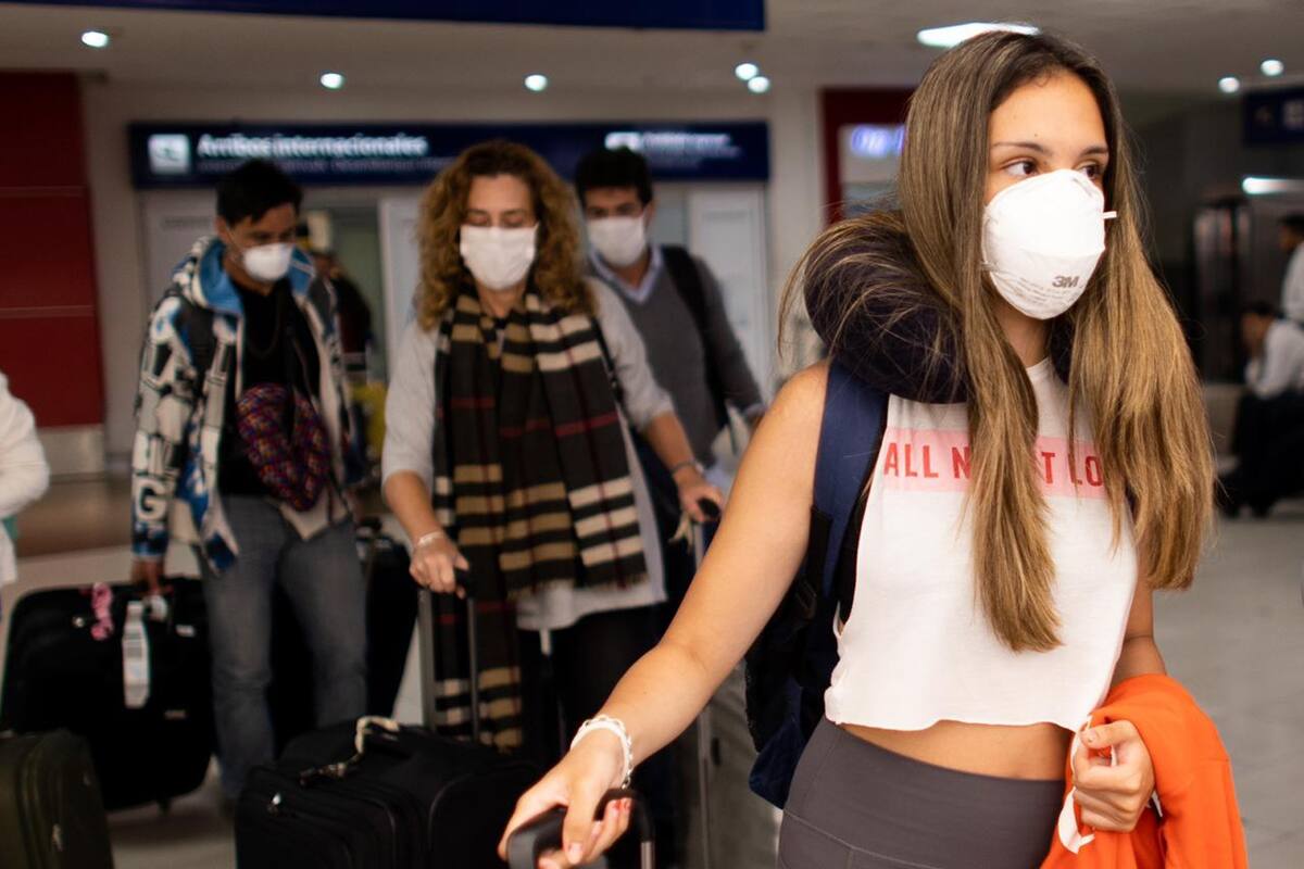 Coronavirus Ezeiza Vuelos cancelados Italia Barbijos pasajeros
