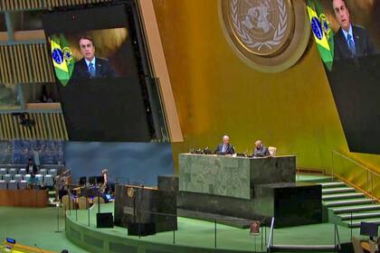 Bolsonaro, en la sesión inaugural de la Asamblea General