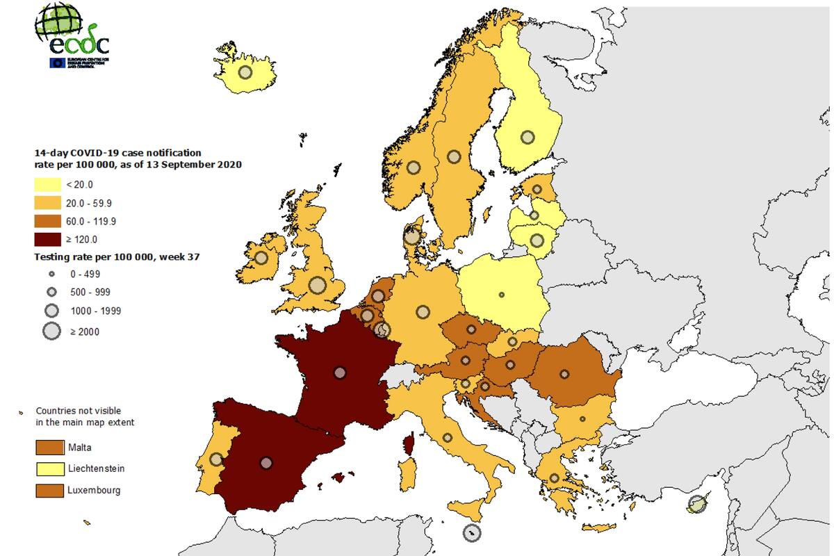 Coronavirus: los siete países que preocupan a Europa por el avance de la segunda ola de Covid-19