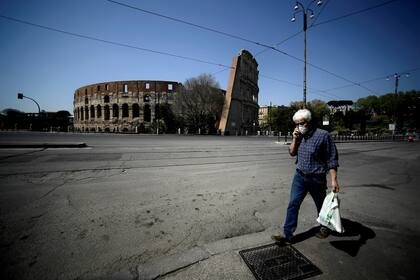 Coronavirus: Roma continúa desierta por la cuarentena