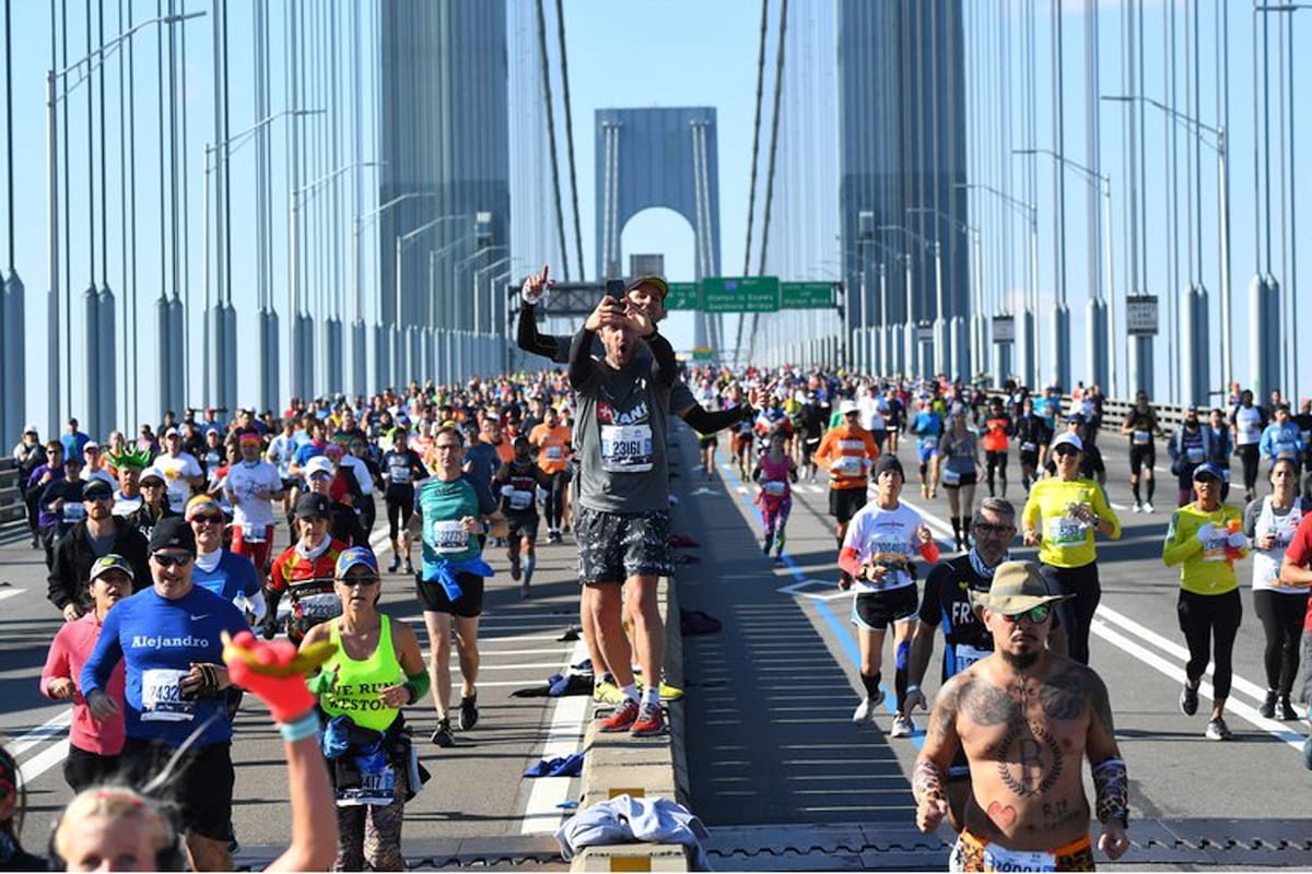 Coronavirus. Se canceló el Maratón de Nueva York, programado para noviembre próximo. Imagen de maratón 2019.