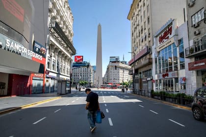 Las calles porteñas ofrecen postales nunca vistas