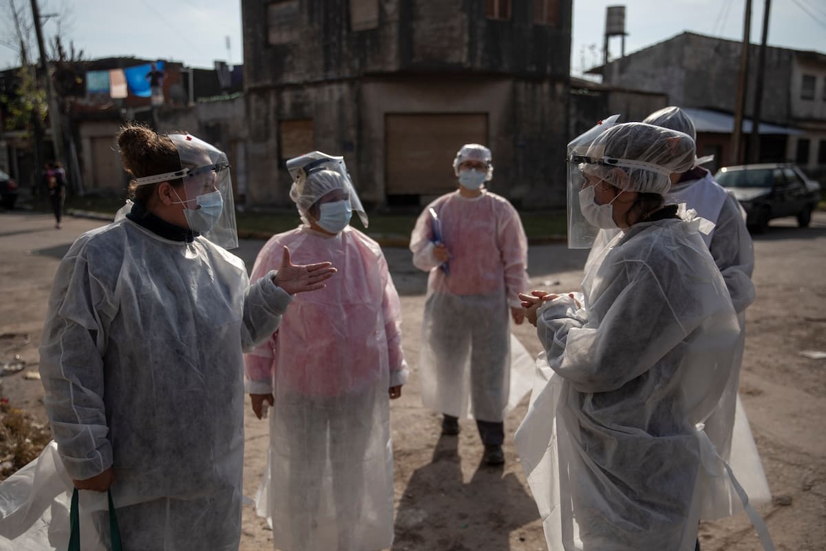 Coronavirus.Testeos en villa La Cava.