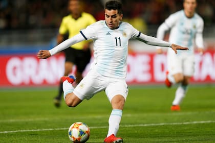 Correa marcó el gol para el triunfo de Argentina