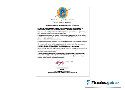 Correo electrónico fraudulento difundido por la Unidad de Fiscal Especializada en Ciberdelincuencia (UFECI)