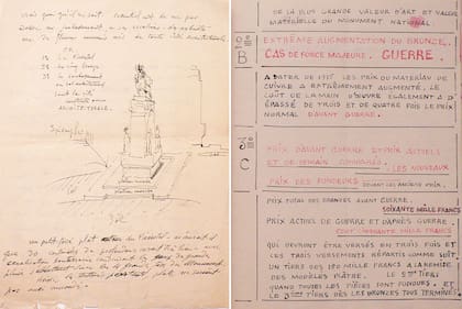Correspondencia entre Bourdelle y Alcorta