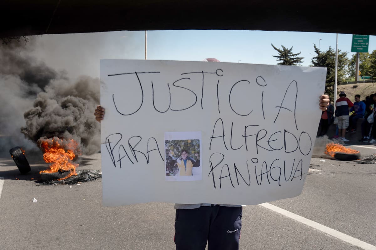 Cortaron la autopista Riccheri para exigir justicia por el asesinato de Alfredo Paniagua, en Villa Celina