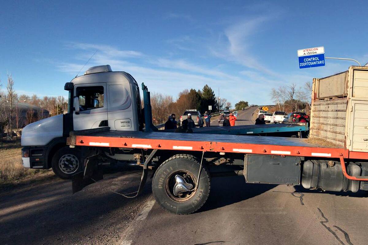 Corte de ruta en Patagones