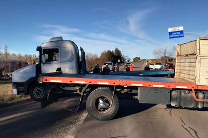 Corte de ruta en Patagones