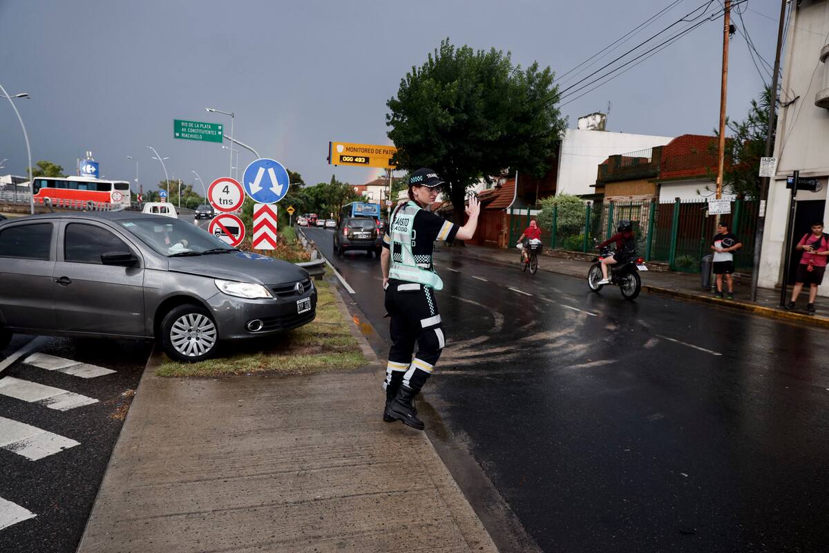 Corte en General Paz y Av. San Martín.