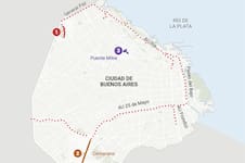 Guía para evitar los cortes de tránsito porteño por obras y competencias