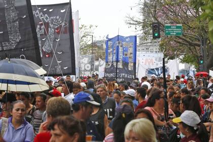 Cortes y piquetes en el centro de la ciudad