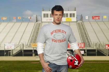 Monteith como Finn Hudson, su personaje en Glee