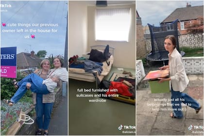 “Cosas lindas que dejó nuestro anterior dueño en la casa para nosotras”: compraron una casa y se llevaron una desagradable sorpresa (Foto: Captura de video)