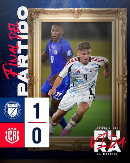 Costa Rica perdió 0-1 en su último partido contra Haití (Facebook/Federación Costarricense de Fútbol)