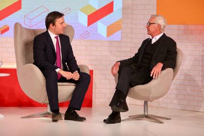 Costantini, en diálogo con José Del Rio, secretario general de Redacción de LA NACION