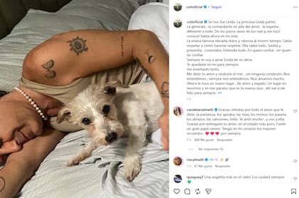 Coti también se despidió de Linda y tuvo un tierno ida y vuelta con Cande Tinelli