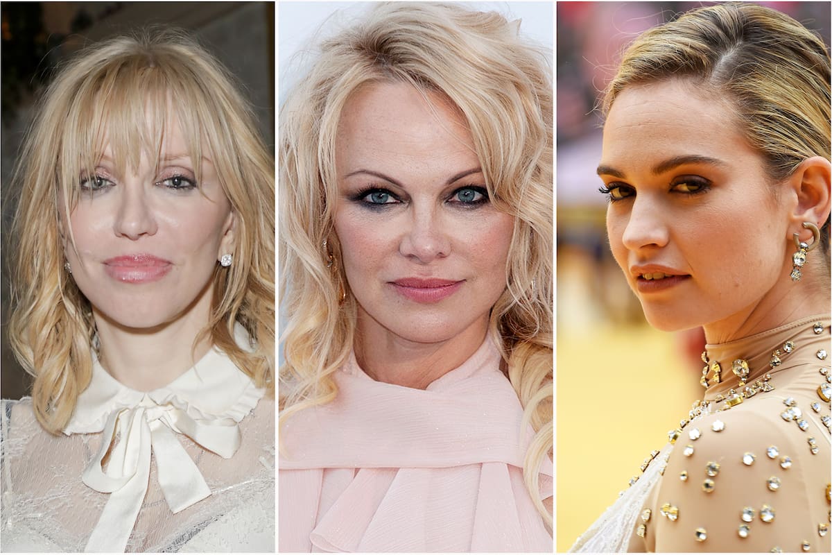 Courtney Love, Pamela Anderson y Lily James, en medio de una polémica
